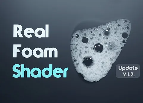Blender真实气泡泡沫着色器预设 - Real Foam Shader