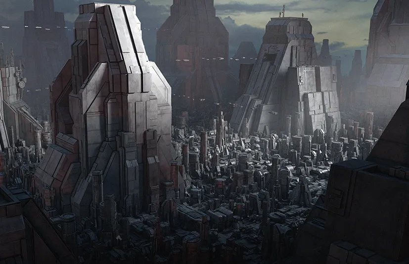 科幻城市场景3D模型 - Sci-Fi Brutalist