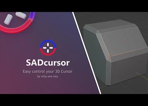 Blender光标移动旋转吸附插件 - Sad Cursor v2.0