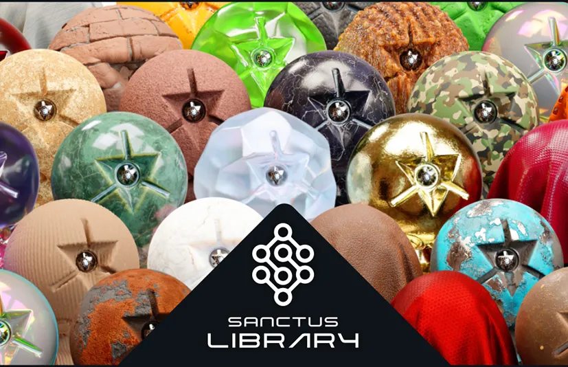 375种Blender程序材料材质预设库 Sanctus Library v3.3