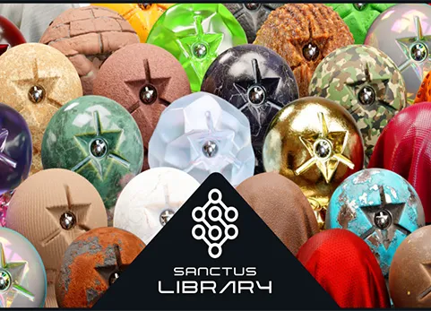 375种Blender程序材料材质预设库 Sanctus Library v3.3