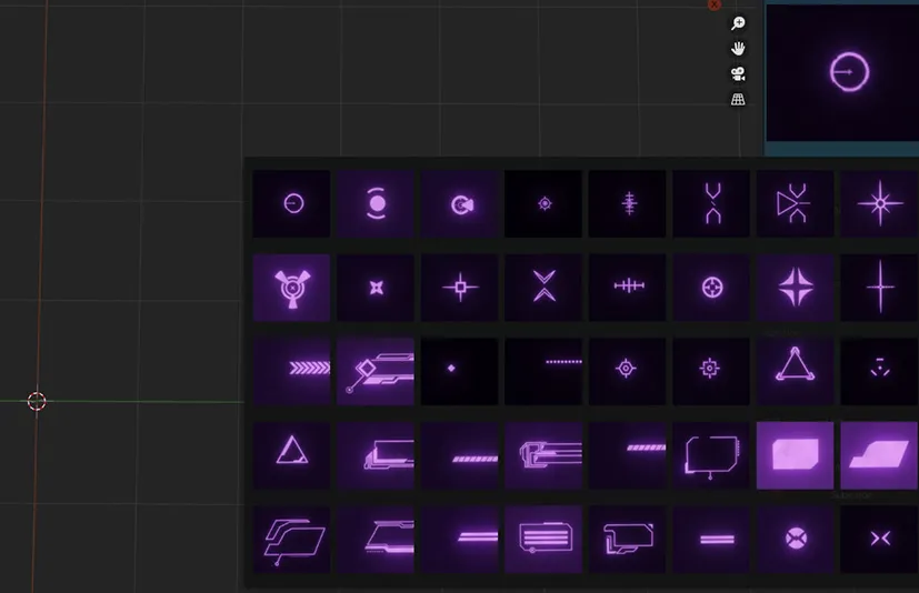 Blender霓虹灯发光元素环境氛围HUD插件 Scifi HUD Addon 1.4