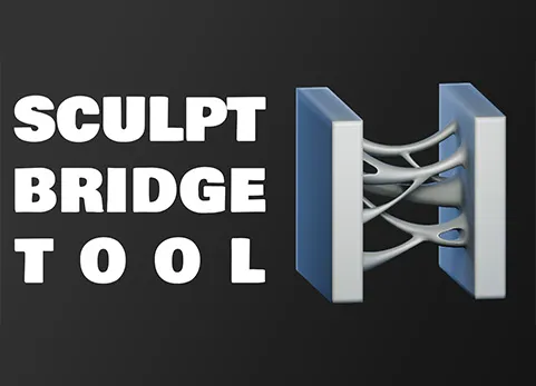 Blender多边形桥接粘连插件 - Sculpt Bridge Tool