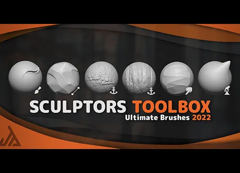 blender雕刻笔刷预设 Sculptors Toolbox – Ultimate Brushes 2025