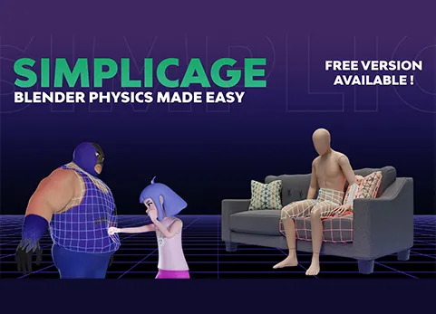 Blender物理碰撞面生成工具插件 - Simplicage PRO v1.2.0