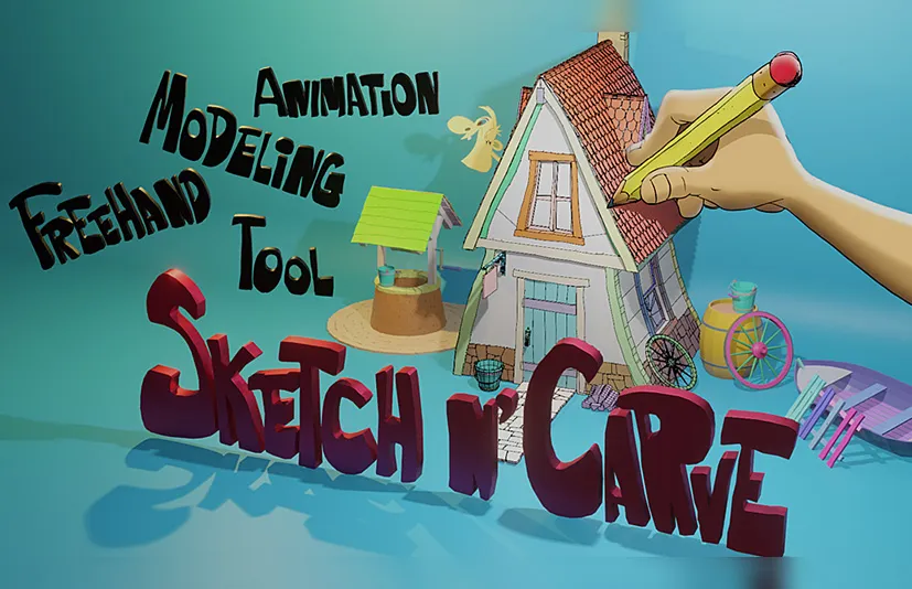 Blender绘画建模插件 - Sketchn'carve v4.3.0a