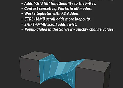 Blender插件-智能填充工具Smart Fill v1.4