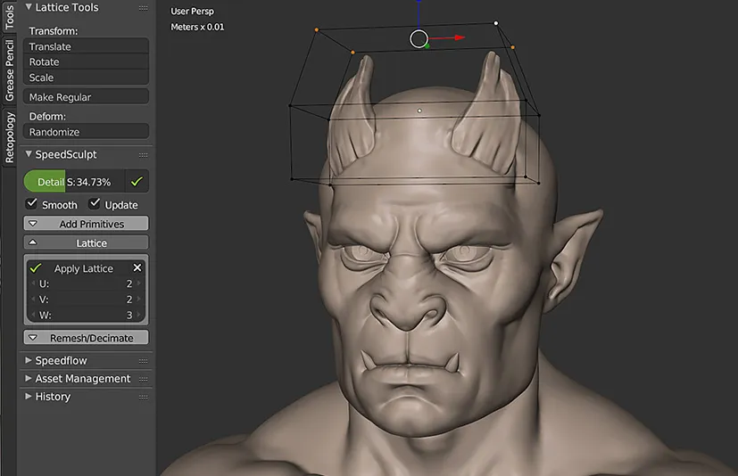 Blender模型雕刻建模插件 SpeedSculpt v0.3.0