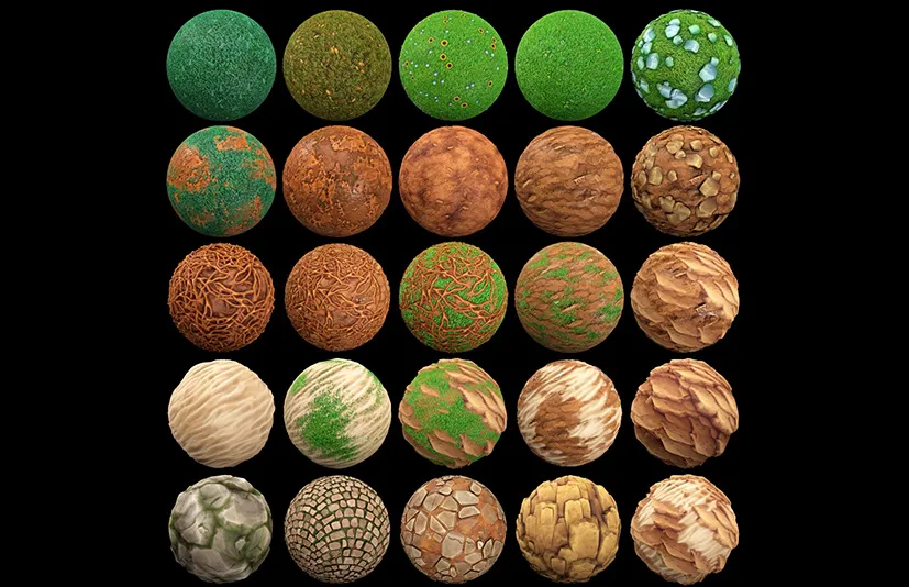 风格化的森林纹理 - Stylized Forest Textures - RPG Environment