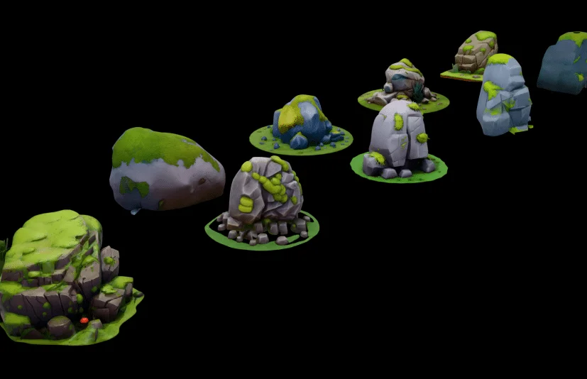 风格树木卡通资产库 Stylized Tree Asset Generator