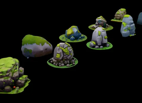 风格化岩石包1 - Stylized Rocks pack 1