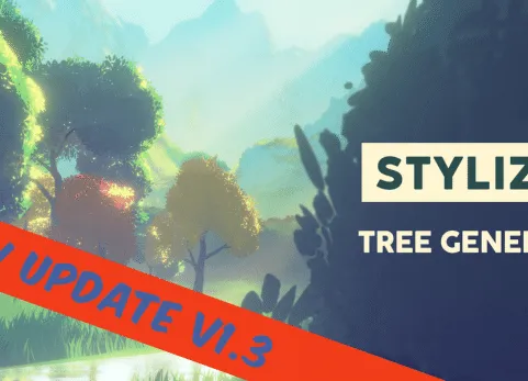 风格树木卡通资产库 Stylized Tree Asset Generator