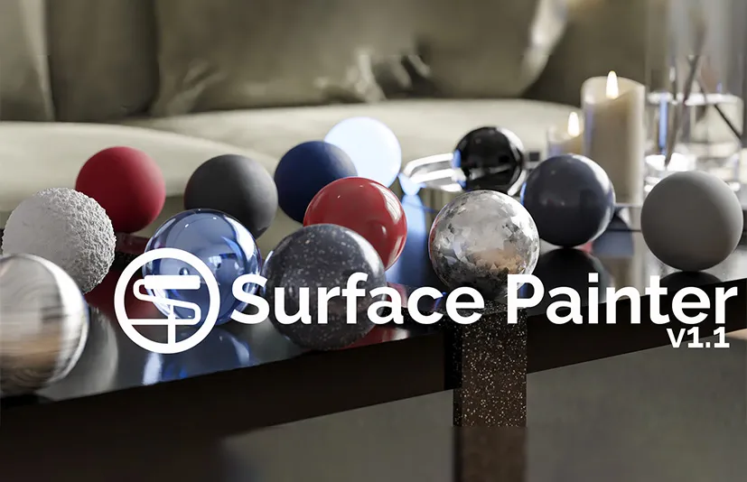 Blender模型快速着色插件 - Surface Painter v1.1.0