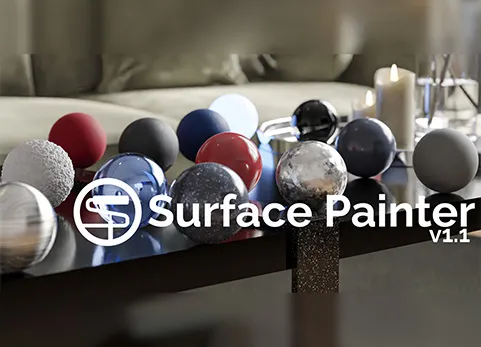 Blender模型快速着色插件 - Surface Painter v1.1.0