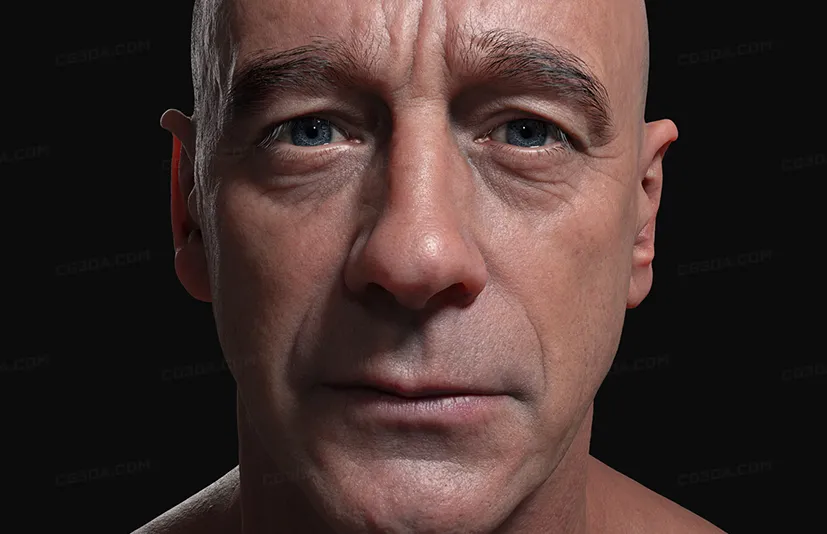眼睛眼球虹膜贴图模型资产-Flippednormals Eye Kit