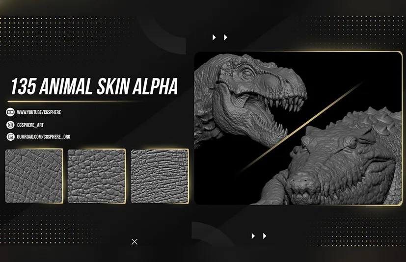 135个动物皮肤Alpha - 135 Animal Skin Alpha