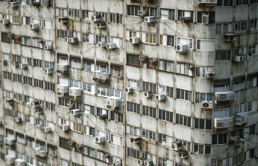 10张公寓建筑大楼pbr贴图-FREE textures - Apartment Buildings PBR Materials (4K)