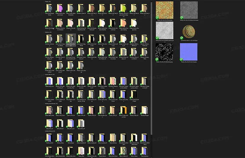 100张4K无缝平铺艺术抽象风格纹理贴图-100 Tileable 4K Design Textures