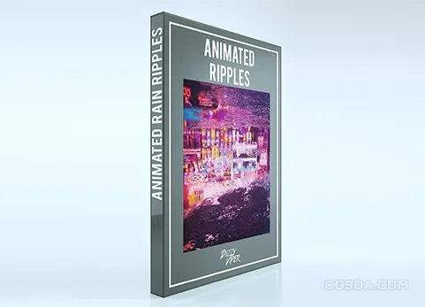4种不同强度动态雨波纹贴图-Animated Rain Ripples by Dizzy Viper