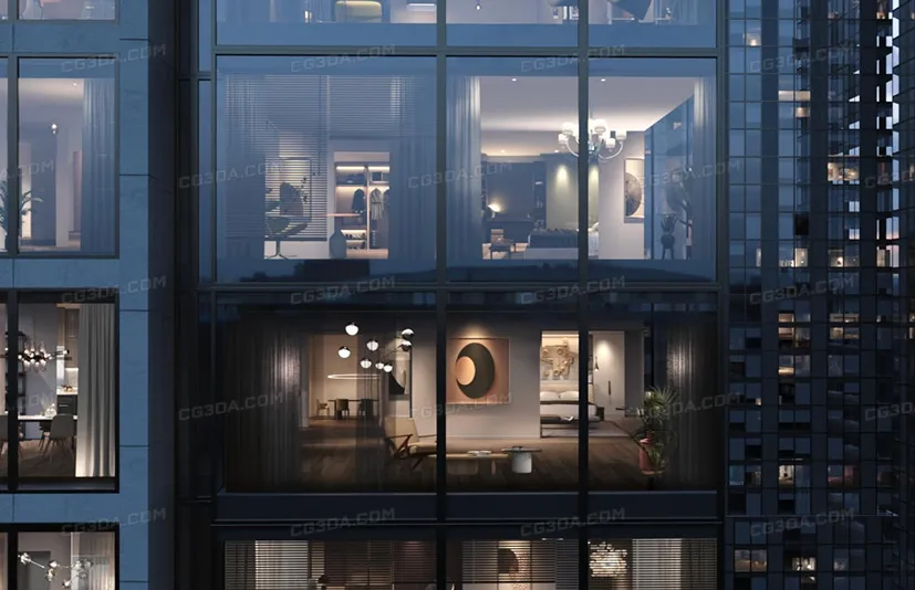 3套OSL贴图-Wparallax-ROOMS OFFICES RETAIL