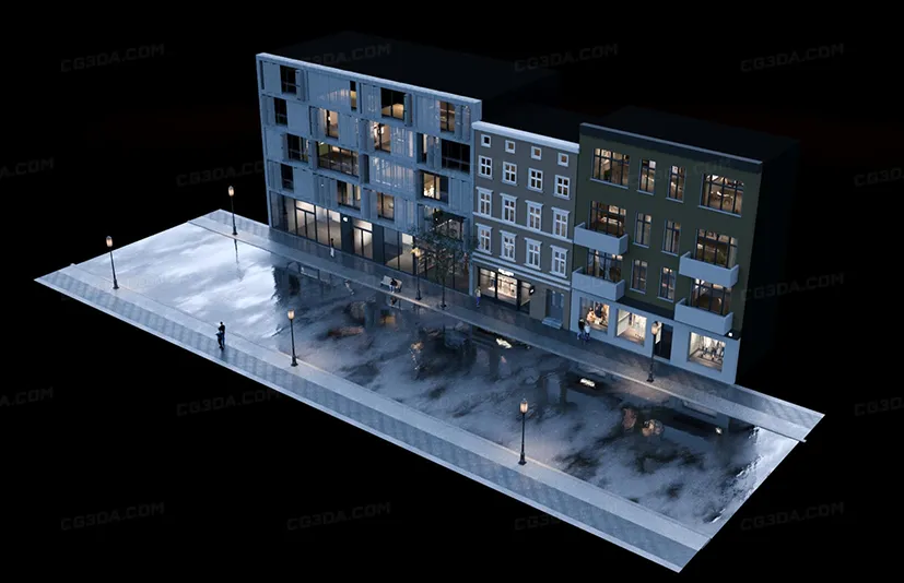3套OSL贴图-Wparallax-ROOMS OFFICES RETAIL