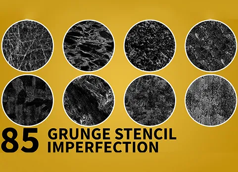 高质量污渍划痕贴图 - High Quality Useful Grunge Stencil Imperfection vol.2