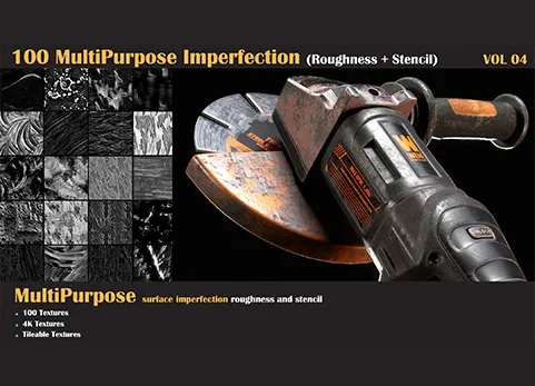 磨损划痕贴图 - 100 MultiPurpose Imperfection - VOL 04
