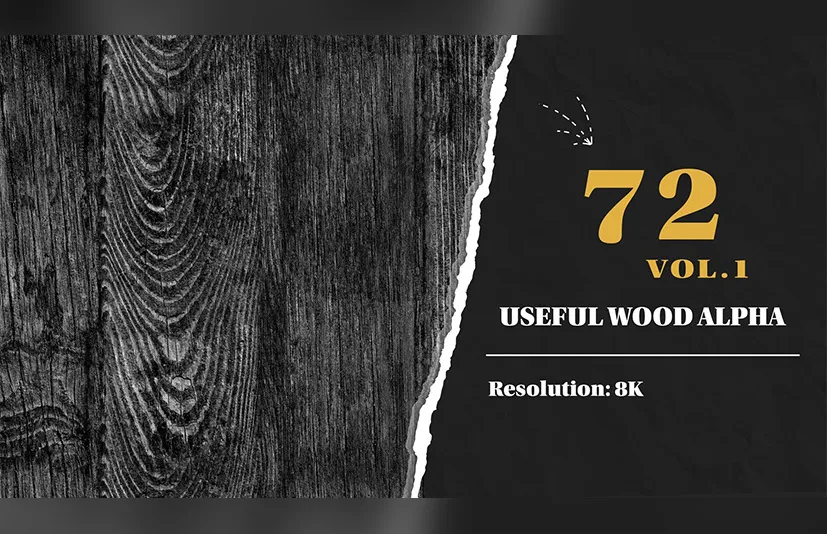 8K木材木板缺陷vol.1 - 72 High Quality (8K) Useful Wood Stencil Imperfection vol.1