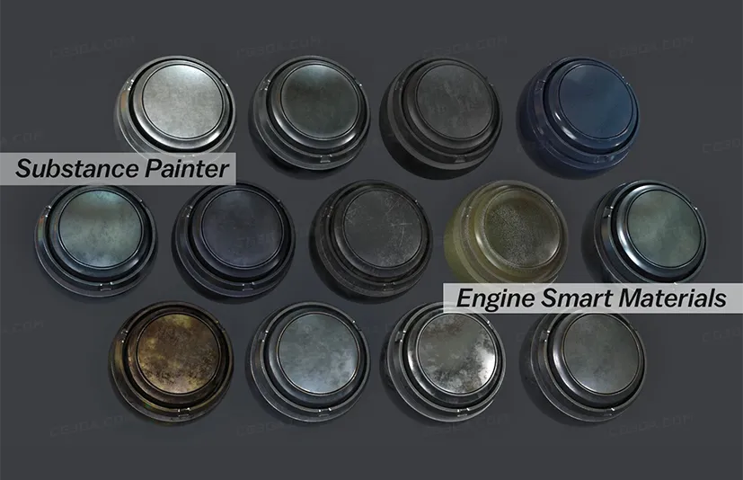 13个金属汽车智能材质-13 Substance Painter Engine Metal Automotive Smart Materials