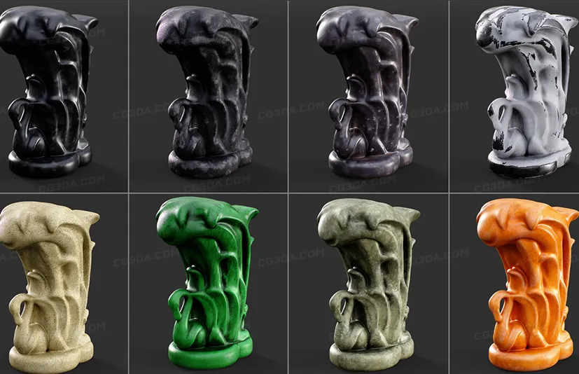 30个塑料智能材质-30 Plastic Smart Materials & PBR Textures – VOL 10