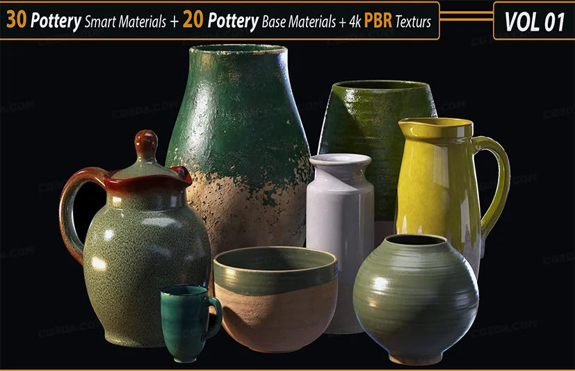 30种陶器智能材质-30 Pottery Smart material