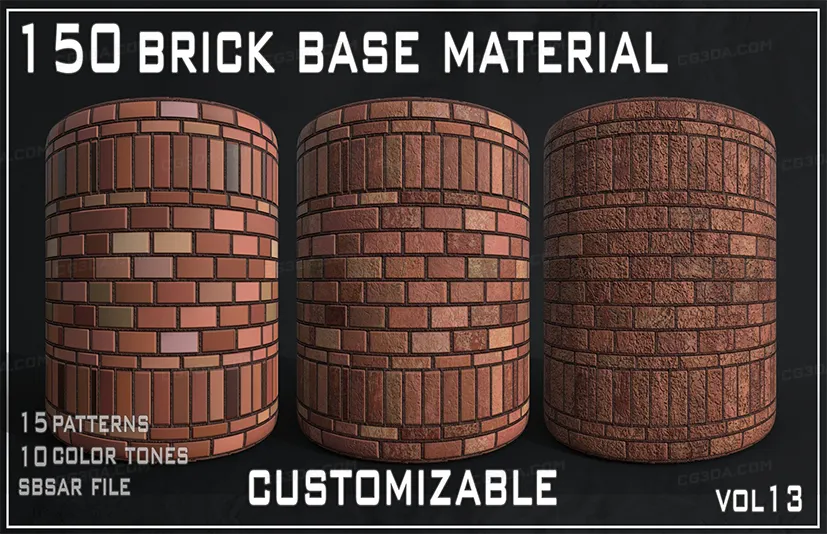 150个砖块智能材质-150 Brick Base Material – VOL13