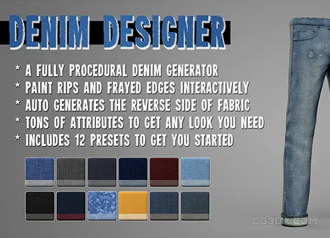 12个牛仔裤智能材质-Denim Designer