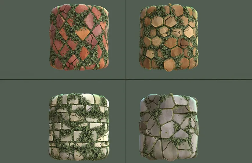 风格化墙面材质 - Stylized Wall materail