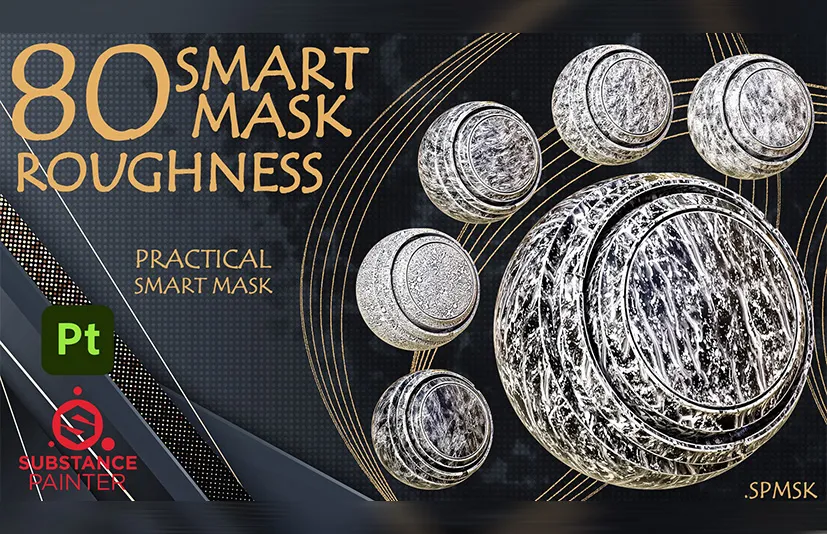高质量实用智能遮罩 - 80 Practical and useful roughness smart mask high quality - VOl 04
