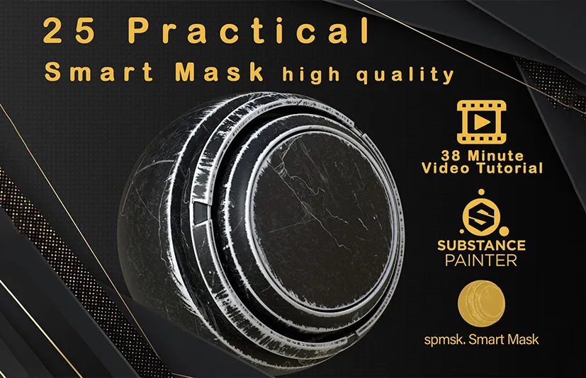 高质量智能遮罩 - 25 Practical and useful smart mask high quality + Video Tutorial - VOL01