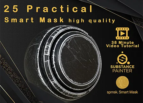 高质量智能遮罩 - 25 Practical and useful smart mask high quality + Video Tutorial - VOL01