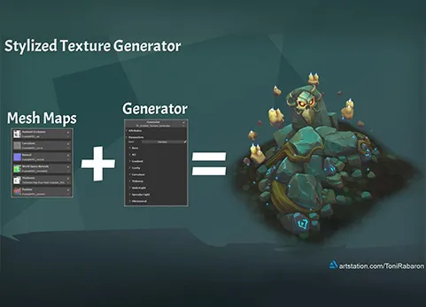 风格化生成器 - Stylized Texture Generator for Substance Painter