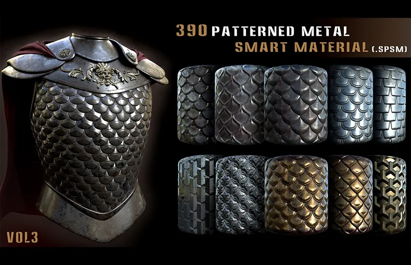 金属智能材质 - 390 patterned metal smart material _ VOL 3