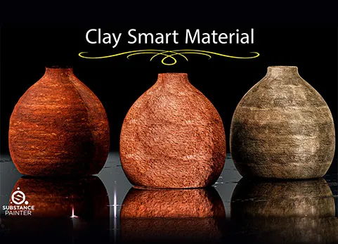 高质量黏土智能材质 - High-Detail Clay Smart Material / Substance Painter
