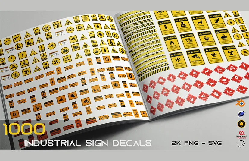 工业标志贴花 - Industrial Sign Decal