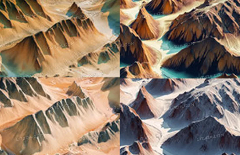 10个山谷景观高清贴图-Landscape Kit - Valley