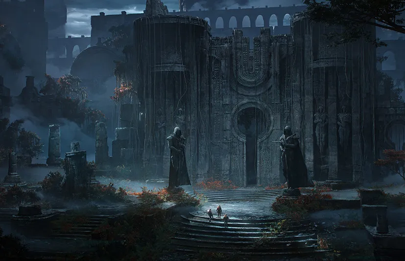 Blender暗黑魔幻PSD神庙中世纪成品场景工程 - Temple on the Planet