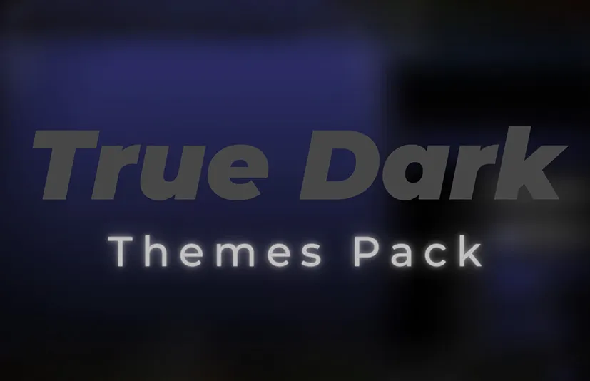 Blender黑色UI界面主题 - True Dark Blender Themes Pack v1.1