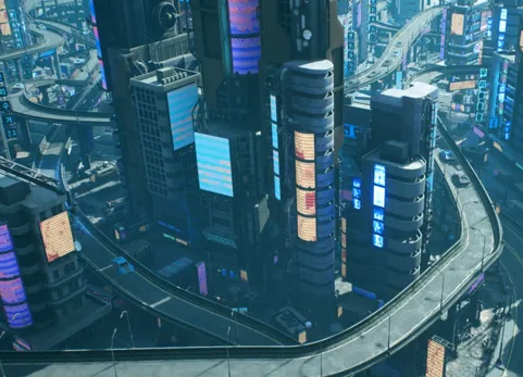大型反乌托邦城市环境 - Dystopian City Environment