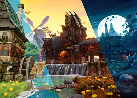 3A级风格化村庄-Stylized Village Fatpack