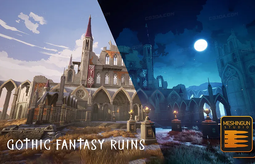 哥特奇幻城堡教堂-Fantasy Gothic Pack