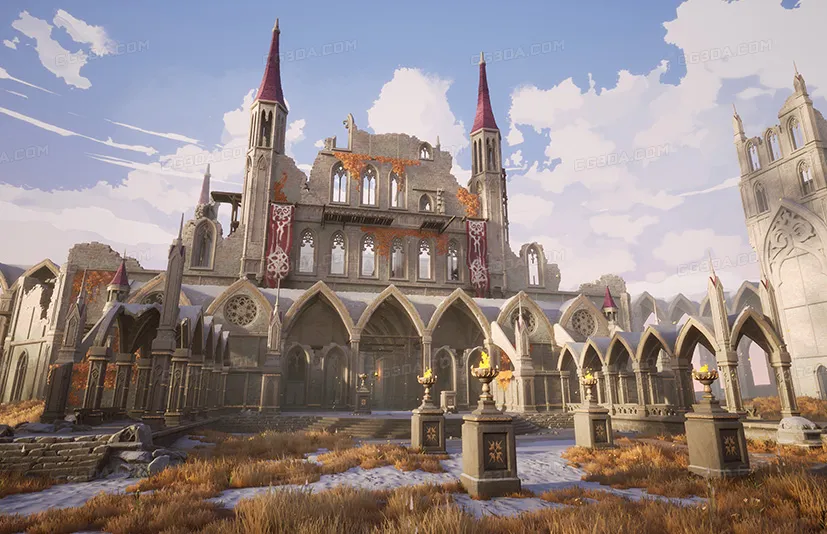 哥特奇幻城堡教堂-Fantasy Gothic Pack