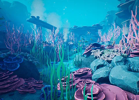 海底世界 - Underwater World - Modular Underwater - Stylized Underwater - Ocean - Sea