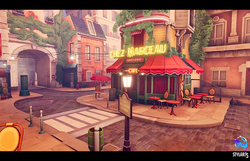 风格化巴黎街 - Stylized Paris Street ( Stylized , Street , Stylised )
